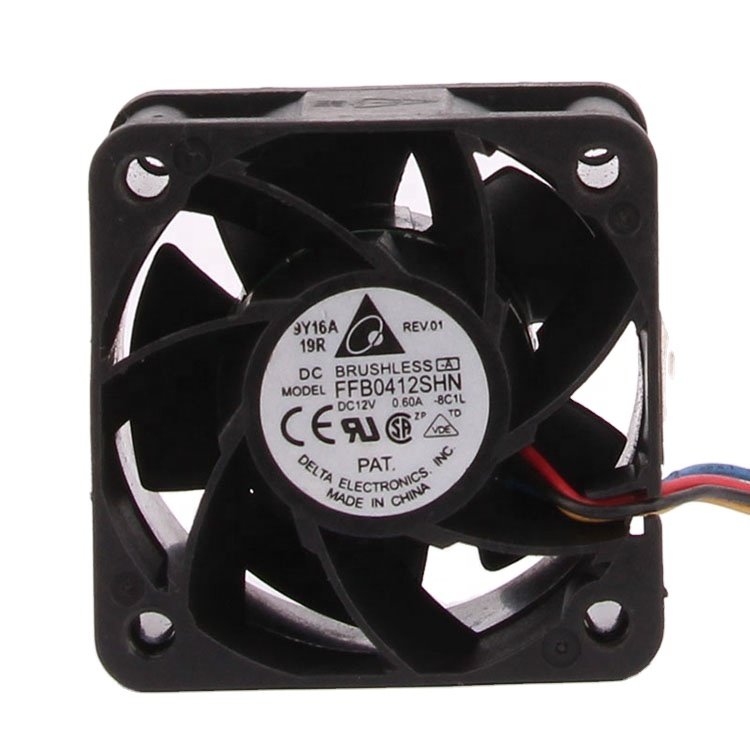 Original Delta DC12V 0.60A 4028 40X40X28MM 4CM 24V 48V EC AC Dual Ball High air Volume Server Chassis FFB0412SHN Cooling Fan